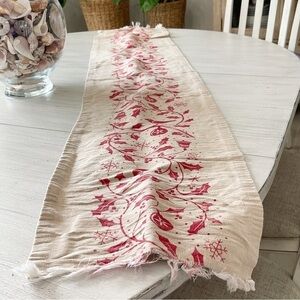 WELL DRESSED HOME Red Plaid Table Runner Black Faux Fur Christmas 14x72